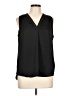 Vince Camuto 100% Polyester Black Sleeveless Blouse Size L - photo 1