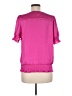1.State 100% Polyester Pink Short Sleeve Blouse Size M - photo 2