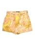 Tahari 100% Linen Tropical Yellow Shorts Size 6 - photo 1