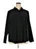 Athleta 100% Polyester Black Long Sleeve Polo Size 2X - photo 1
