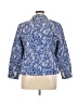 Talbots 100% Cotton Paisley Blue Blazer Size 16 Petite - photo 2