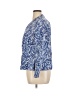 Talbots 100% Cotton Paisley Blue Blazer Size 16 Petite - photo 5