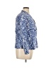 Talbots 100% Cotton Paisley Blue Blazer Size 16 Petite - photo 4