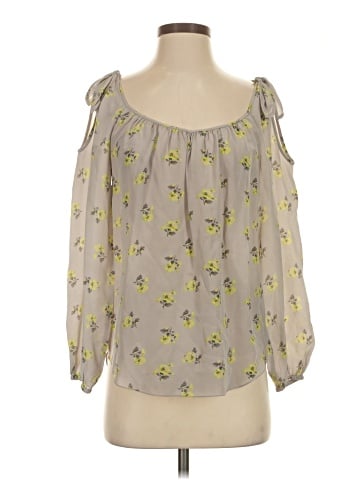 Rebecca Taylor 3/4 Sleeve Silk Top (view 1)