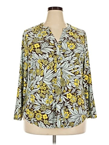 INC International Concepts 3/4 Sleeve Blouse (view 1)