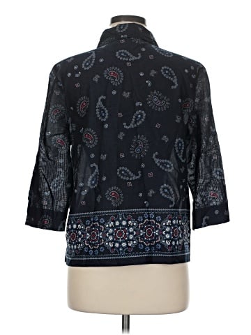 First Issue by Liz Claiborne 3/4 Sleeve Button-Down Shirt (view 2)
