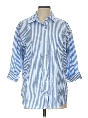 Copper Key 3/4 Sleeve Button-Down Shirt (view 1)