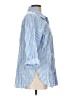 Copper Key Stripes Blue 3/4 Sleeve Button-Down Shirt Size L - photo 4