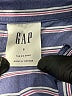Gap 100% Cotton Stripes Blue Long Sleeve Button-Down Shirt Size S - photo 7