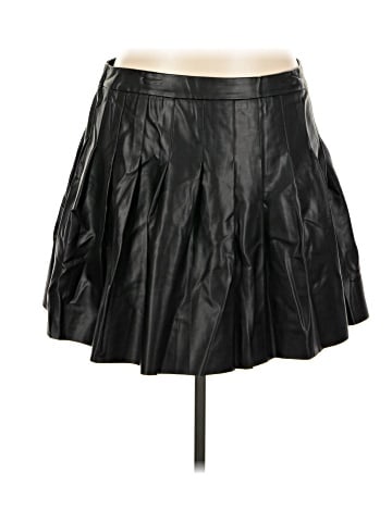 ELOQUII Faux Leather Skirt (view 1)