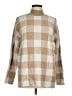 Ann Taylor LOFT Checkered-gingham Tan Turtleneck Sweater Size M - photo 1