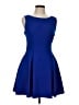 B. Darlin Solid Blue Cocktail Dress Size 11 - photo 1