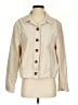 Amour Vert 100% Cotton Solid Ivory Jacket Size S - photo 1