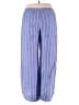 Abbeline 100% Rayon Stripes Blue Casual Pants Size M - photo 2