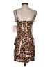City Studio Animal Print Brown Cocktail Dress Size S - photo 2