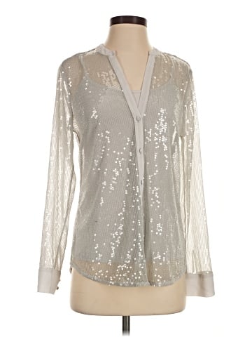 White House Black Market Long Sleeve Blouse (view 1)