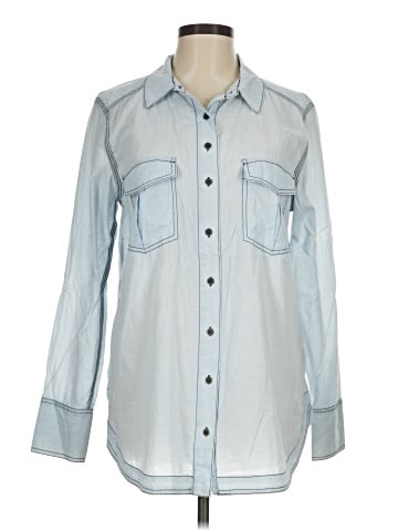 Free People Long Sleeve Button-Down Shirt (view 1)