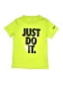 Nike 100% Polyester Yellow Active T-Shirt Size 7 - photo 1