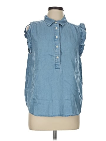 Ann Taylor LOFT Sleeveless Button-Down Shirt (view 1)