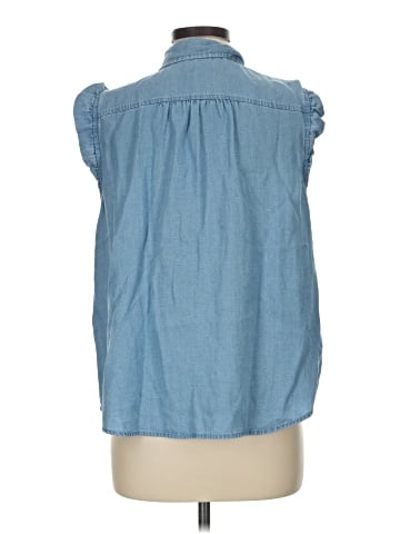 Ann Taylor LOFT Sleeveless Button-Down Shirt (view 2)