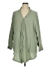 Arula 100% Cotton Green Long Sleeve Blouse Size 1X - photo 1
