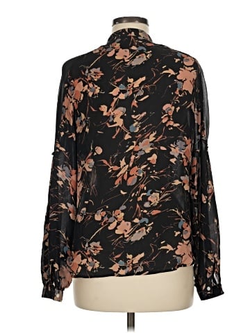 Madison Marcus Long Sleeve Silk Top (view 2)