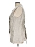 Quince 100% Linen Gray Sleeveless Button-Down Shirt Size L - photo 5