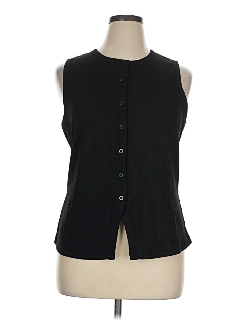 Pre-owned Cato Sleeveless Blouse In Black