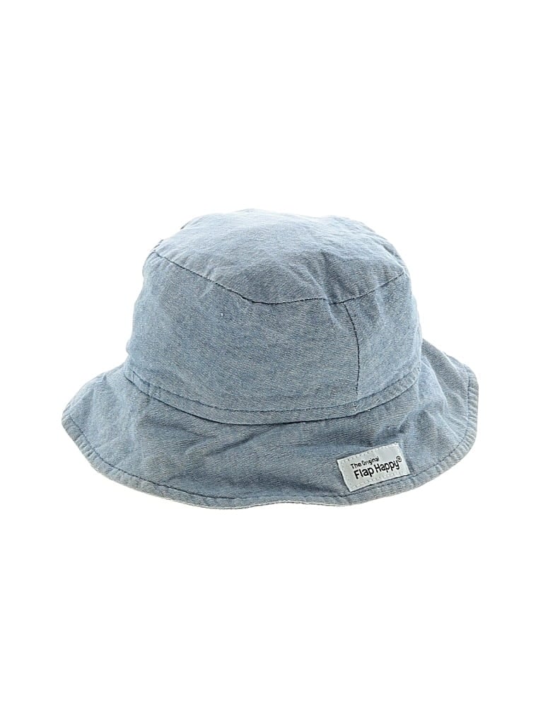 Pre-owned Flap Happy Kids' Sun Hat In Blue