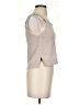 Line & Dot Tan Sleeveless Top Size S - photo 4