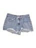 Edikted 100% Cotton Blue Denim Shorts Size XS - photo 1