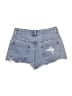 Edikted 100% Cotton Blue Denim Shorts Size XS - photo 2