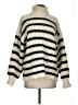 Line & Dot 100% Polyester Stripes Ivory Pullover Sweater Size XS - photo 1