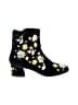 metaphor Floral Black Ankle Boots Size 7 - photo 1