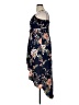 Lulus 100% Polyester Floral Blue Cocktail Dress Size XL - photo 5