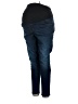 Isabel Maternity Solid Blue Jeans Size 14 - photo 1