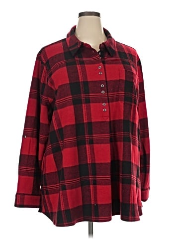 Soft Surroundings Long Sleeve Polo (view 1)
