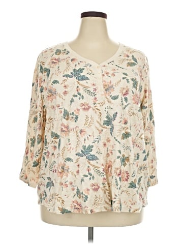 Chaps 3/4 Sleeve T-Shirt (view 1)