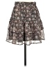 Boden 100% Polyester Paisley Black Gray Casual Skirt Size 4 - photo 1