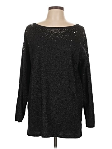 JM Collection Long Sleeve Top (view 1)