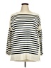 Chaps Stripes Ivory Pullover Sweater Size 3X - photo 1