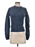 MNG 100% Cotton Solid Blue Pullover Sweater Size XS - photo 1