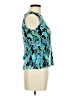 Plisse 100% Polyester Teal Sleeveless Blouse Size M - photo 4