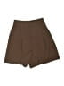 Abercrombie & Fitch Solid Brown Shorts Size XXS - photo 1