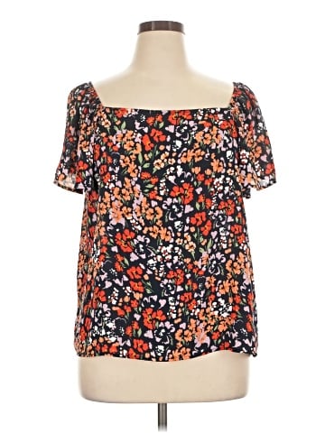 Ann Taylor Factory Short Sleeve Blouse (view 1)