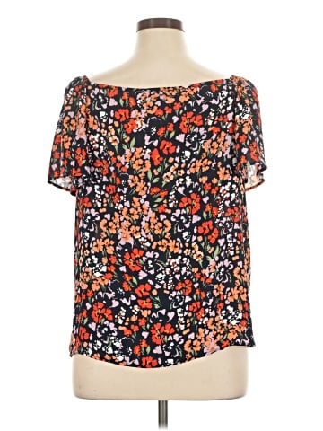 Ann Taylor Factory Short Sleeve Blouse (view 2)