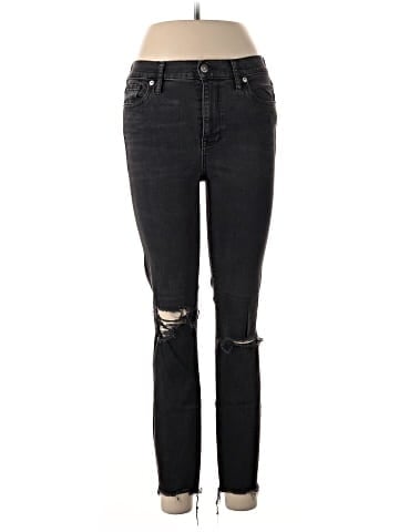 Madewell 9" High-Rise Skinny Jeans in Black Sea (view 1)