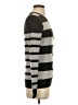Aqua 100% Cashmere Stripes Gray Cashmere Pullover Sweater Size XS - photo 4