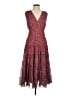 Max Studio Paisley Burgundy Red Cocktail Dress Size M - photo 1