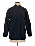 Eddie Bauer Solid Black Long Sleeve Button-Down Shirt Size M (petite) - photo 1